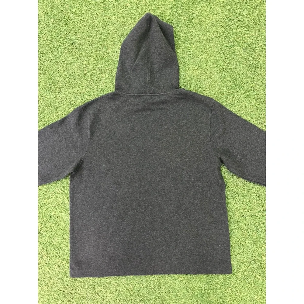 Polo Ralph Lauren Connoisseur‎ Hoodie Mens Large Charcoal Grey 100% Cotton NWT
